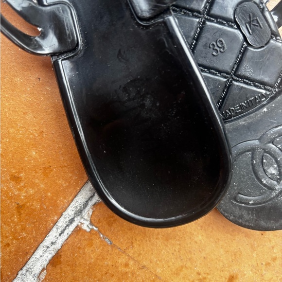 Chanel dress shoes flats Jelly shoes Camellia flower Thong Sandals - Picture 4 of 7